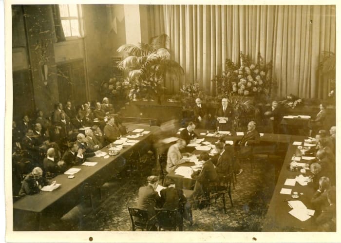 The Nyon Conference in 1937. Although useful for putting a stop to Italian submarine depredations in the Mediterranean, it could have led to a firmer Anglo-French alliance more quickly if not for being pushed for multilaterialism.
