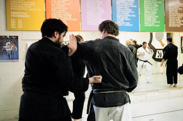Using the correct angle when striking is important in lending it power and effectiveness.