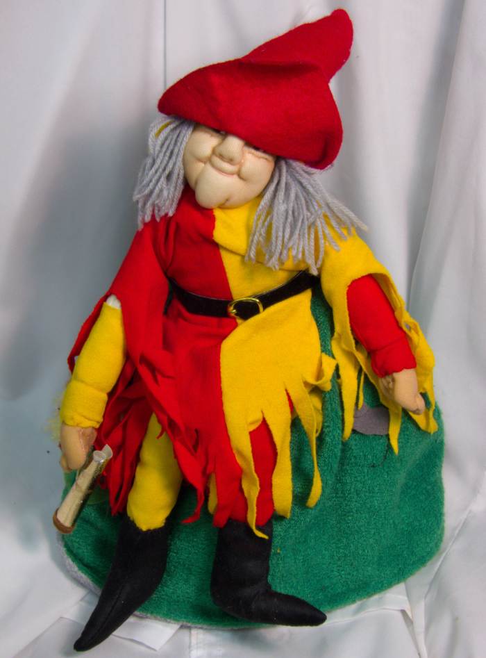 This figure from his altar transforms into another figure completely to tell a story. Perfect imagery for him.