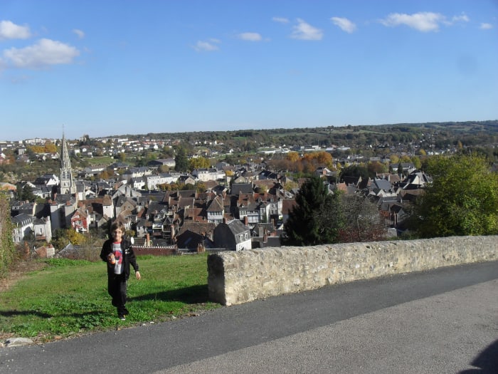 Argenton sur Creuse seen from the Bonne Dame Chapel