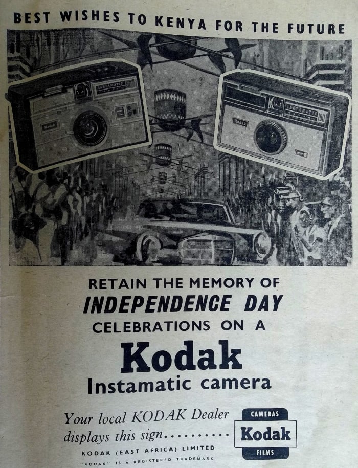 This was a perfect Independence day gift. 15 years later, instamatics wih their cartridge films and flash bulbs were still flying off the shelves in Nairobi