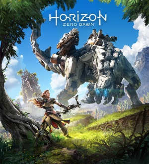 This is the cover art for Horizon Zero Dawn. The cover art copyright is believed to belong to Guerrilla Games / Sony Interactive Entertainment.