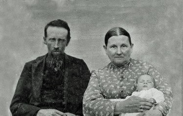 I don't have any photos of Abraham before the war to compare his appearance. This photo is undated so how soon was it after his release from Andersonville? The family story is that the child shown is a grandchild. For more about that, check below.