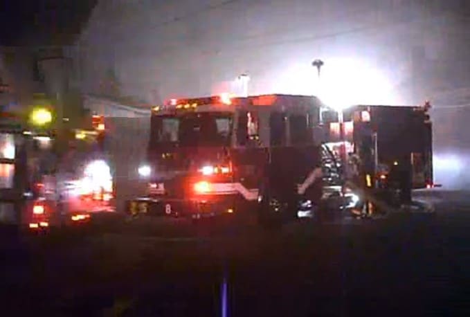 Reynoldsville firefighters respond to the residence of Jody Offutt. Photo courtesy of Reynoldsville Fire Department.