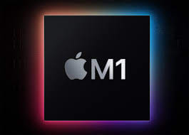 Apple's latest AS M1 SOC which utilizes four high-performance cores and four which prioritize energy efficiency.