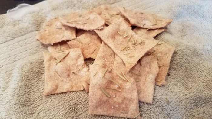 The rosemary and olive oil in these crackers gives them a savory and delectable flavor.
