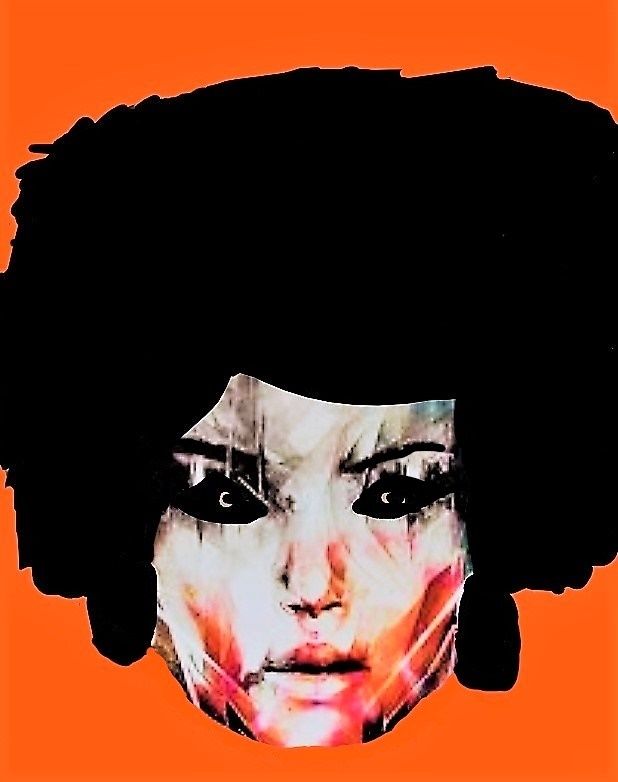 An artistic representation of a beautiful woman who isn't surprised by anything she sees or dealt with in her life.