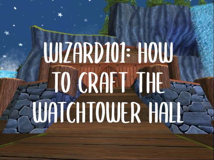 The Watchtower Hall is a Grizzleheim-inspired house that you can craft in Wizard101. Find out what you need to build yourself this house.