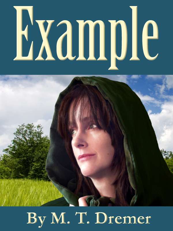 Adding banners for the text can not only make the text more legible, it can also make it look more like a book you might find in the store. Though this example is still pretty rough.