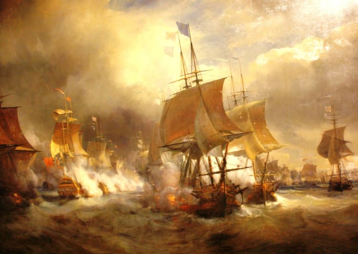 Most naval battles during the 18th century, such as the Battle of Ushant of 1778, were indecisive, so it raises the question of why Mahan focuses on them so much despite their lack of impact.
