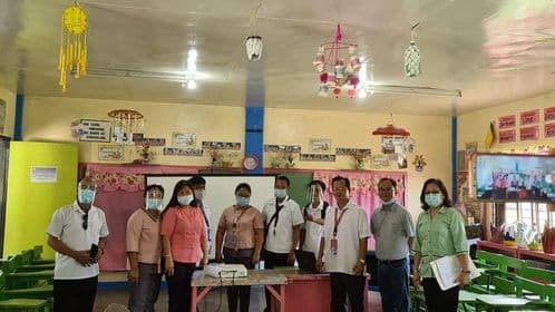 The school heads after the presentation of their plans for the new normal in education.