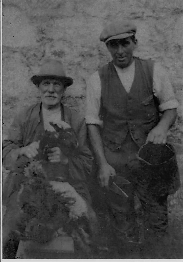 It’s felt that this photo was posed for a book-cover re-issue because, although Winster (seated with sheep) championed the wool trade in the town, he usually avoided any contact with sheep unless they were presented to him cooked on a plate.