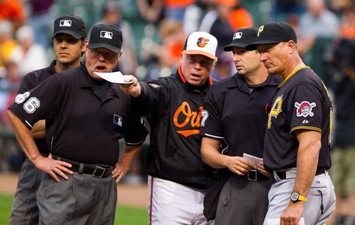 Before every baseball game, managers or coaches exchange lineup cards. Included is a No. 9 hitter, who isn't expected to be a source of significant offensive production.