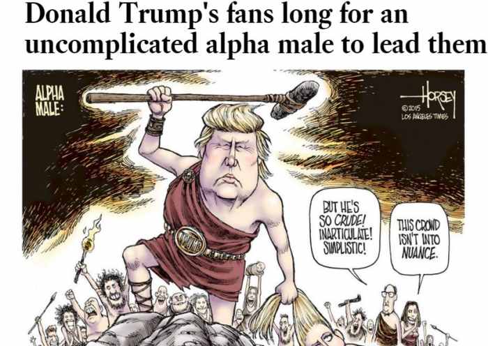 They do not see Trump’s “negatives” — his rude talk, his boastfulness, his ostentatious wealth, his flip-flopping on issues — as negative. They see him as a proudly successful businessman who unapologetically sticks up for himself and boldly states u