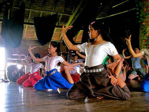 Part of the effort to revive Khmer Classical Dance is the continuous training of youngsters into this dance drama
