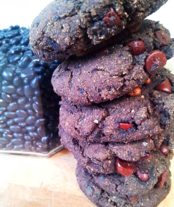 Delicious double-chocolate-orange-bean soft cookies ... vegan and gluten-free ... win-win-win