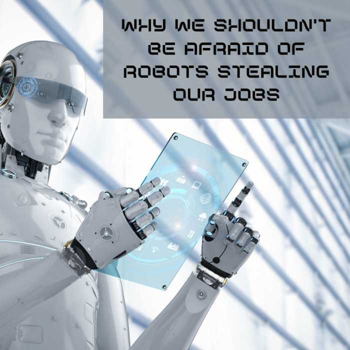 Humans will be able to create new industries that have not yet been imagined, so our fear of robots taking over our jobs is misguided.