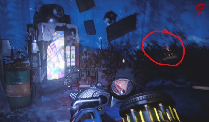 This crystal is difficult to see. Just go in the general area and start sucking.