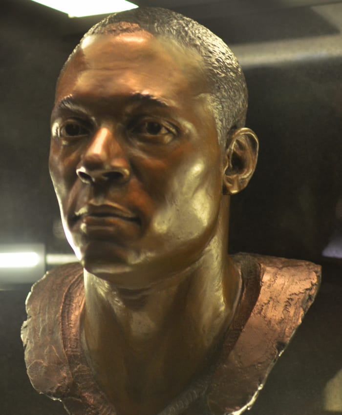 Barry Sanders is in the argument about who is the greatest running back in NFL history, but he never appeared in a Super Bowl.
