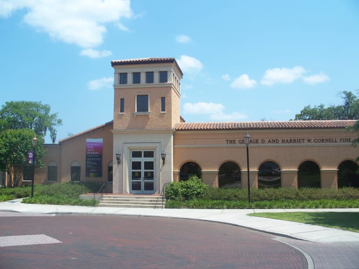 The Cornell Fine Arts Museum boasts over 5,000 individual artworks spanning a variety of ages, media, and places of origin.