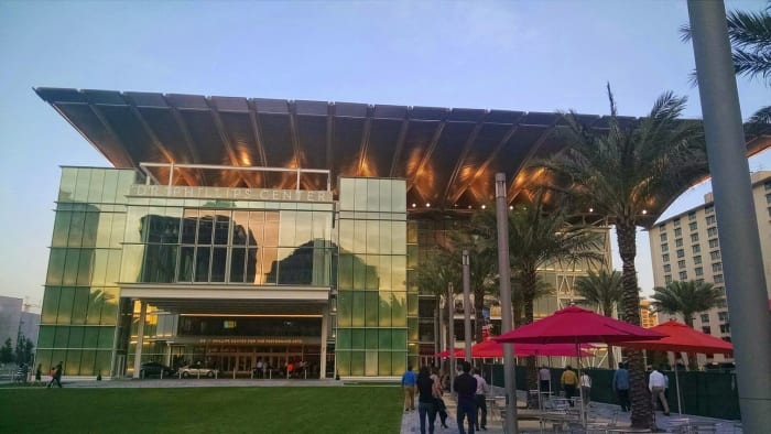 The Dr. Phillips Center is a performance art complex featuring two large theaters and a number of smaller venues.