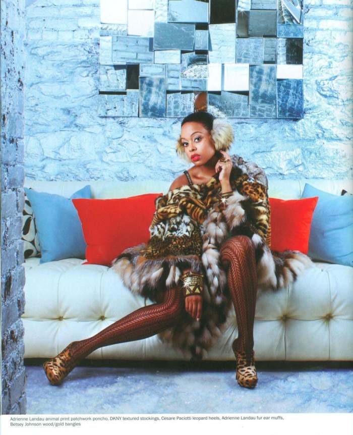 Chrisette Michelle ...Not only fine and sexy, but her voice does something to me that I can't explain. It's like having had sex without touching or taking off one's clothes.