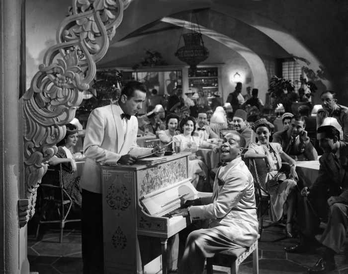 It's rare to find a film that not only becomes iconic visually but also provides an iconic song with the classic 'As Time Goes By'
