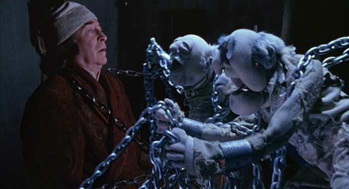 Thanks to Caine's performance as Scrooge, the film retains many ghostly connections to the original story which may frighten the youngest of viewers.