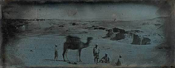 The Daguerreotype is housed in the Metropolitan Museum of Art in New York. Name "Desert near Alexandria".