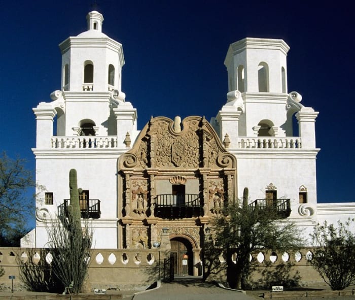 Founded by Father Eusebio Francisco Kino, Mission San Xavier is also known as the White Dove of the Desert