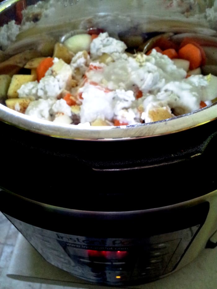 Instant Pot is an electric rice steamer/pressure cooker/slow cooker with a stainless steel liner-pot
