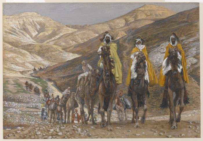 The Journey of Epiphany: The Maji journeying after the Star of Bethlehem.