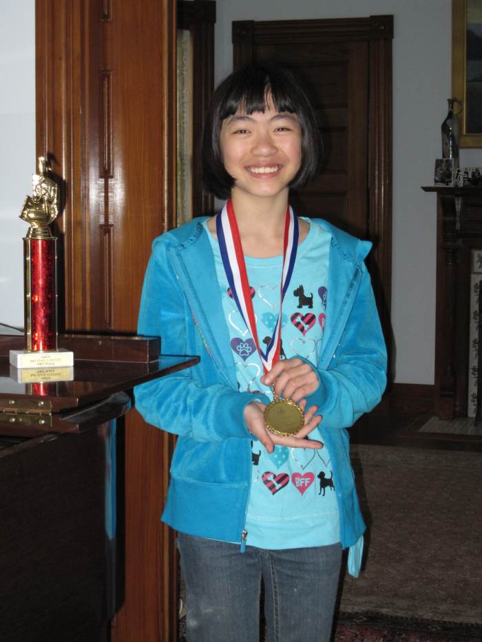 Won Honorable Mention after making a major mistake during 2011 FGCU Steinway Piano Competition with 26 Kids competing