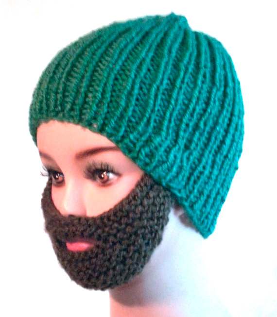 Imagine wearing this down the street to start a new fashion trend! You'll be the biggest dolt around before you can say "knitted beards just don't work".