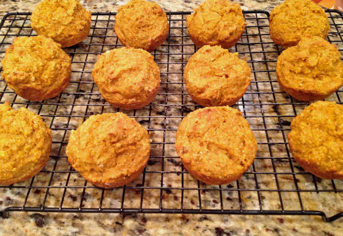 Serve warm or cool on a pastry rack before storing muffins. Muffins can be frozen for future use.