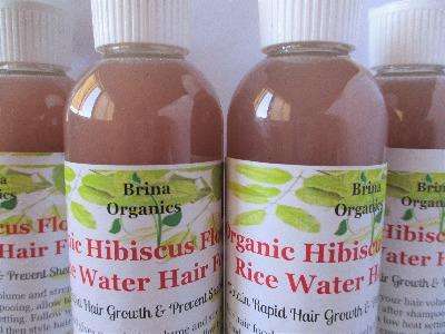 Put this Flower in Your Hair. This rice water hair product is slightly fermented. There was a study made in 2012 and it shows that fermented rice water has a higher level of antioxidants, which repairs damaged hair.