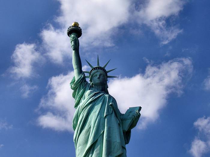 A passing Irish immigrant once said this lady has a lovely arse, but is the concept she truly stands for valued in America?