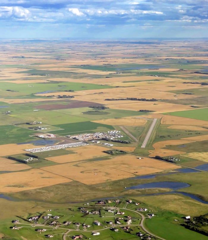 Airdrie Airport is located about 20km NNE of Calgary Airport in Alberta, Canada