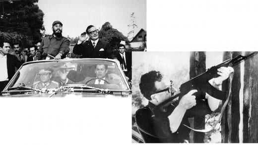 Fidel Castro visits Chile and gives Allende a Russian assault rifle as a gift.