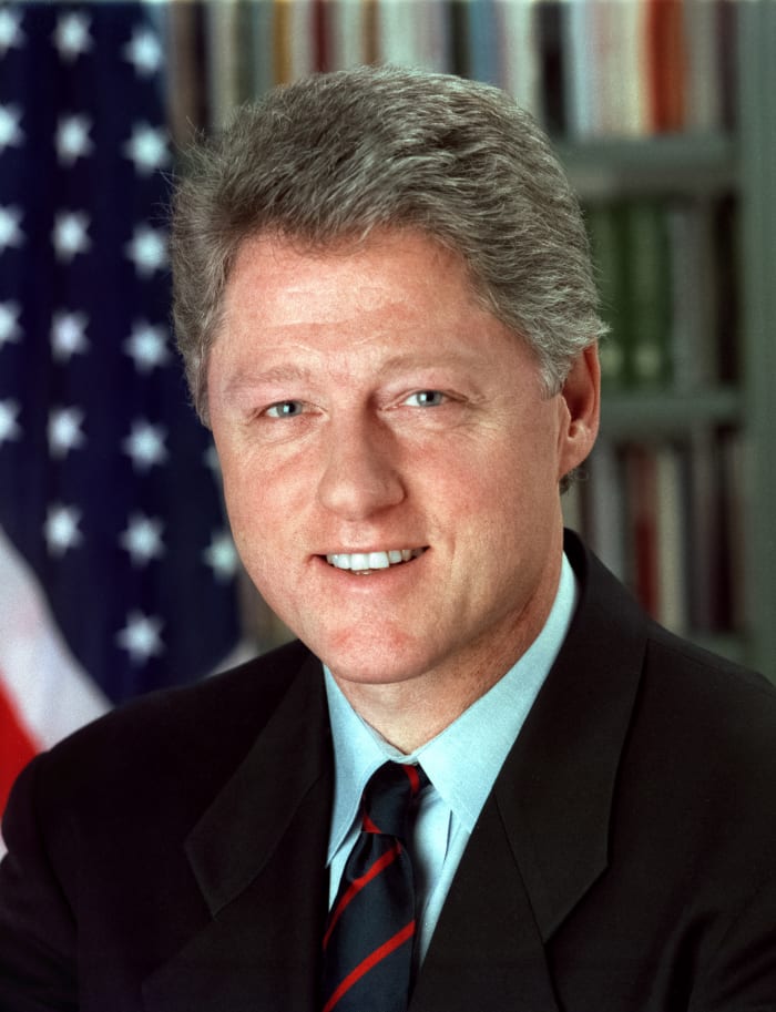 Bill Clinton was the 42nd US President. He oversaw the longest period of peacetime economic expansion in American history. Clinton was the second President to be impeached.