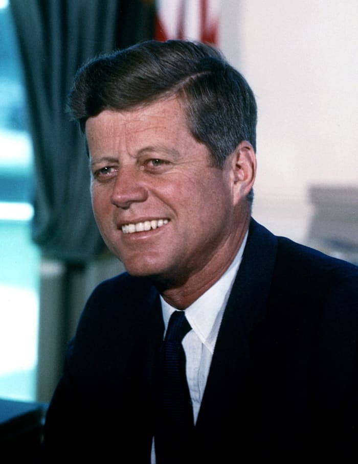 John F. Kennedy served as 35th US President, one of the youngest in history and the first Roman-Catholic in the office. He served 1000 days before being assassinated.