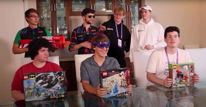 (members of Lunchclub from left to right starting at the top) Charlie, Noah, Carson, Schlatt, Travis, Cooper, and Ted