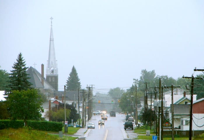 Visiting Alexandria Ontario With Its Main Street Dominated By A Conspicuous Spire 