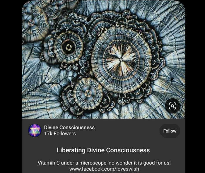 Living nutrients interact with your body and energies in a variety of unforeseen ways. The rays on this microscopic view of vitamin C tell the presence of micronutrients with which vitamin cooperates.
