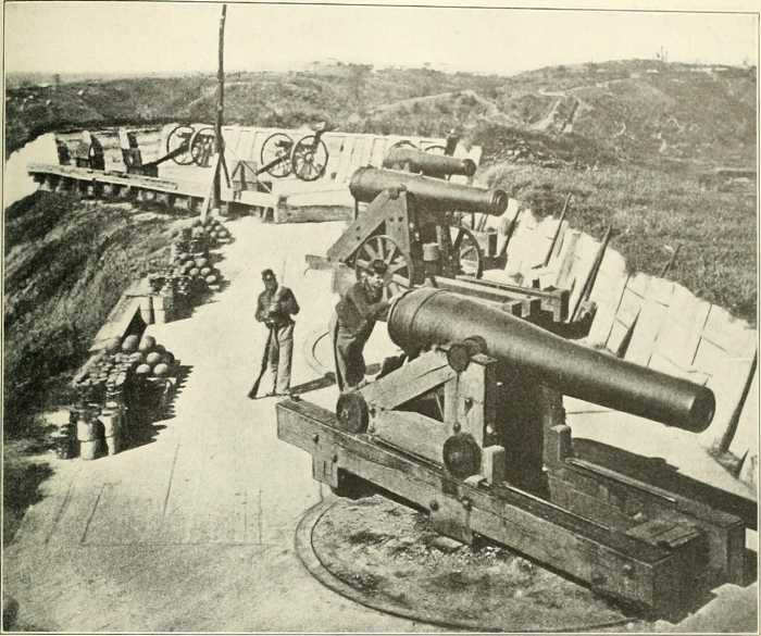 Heavy artillery pieces that were used by the Union in order to force the besieged city of Vicksburg to surrender.