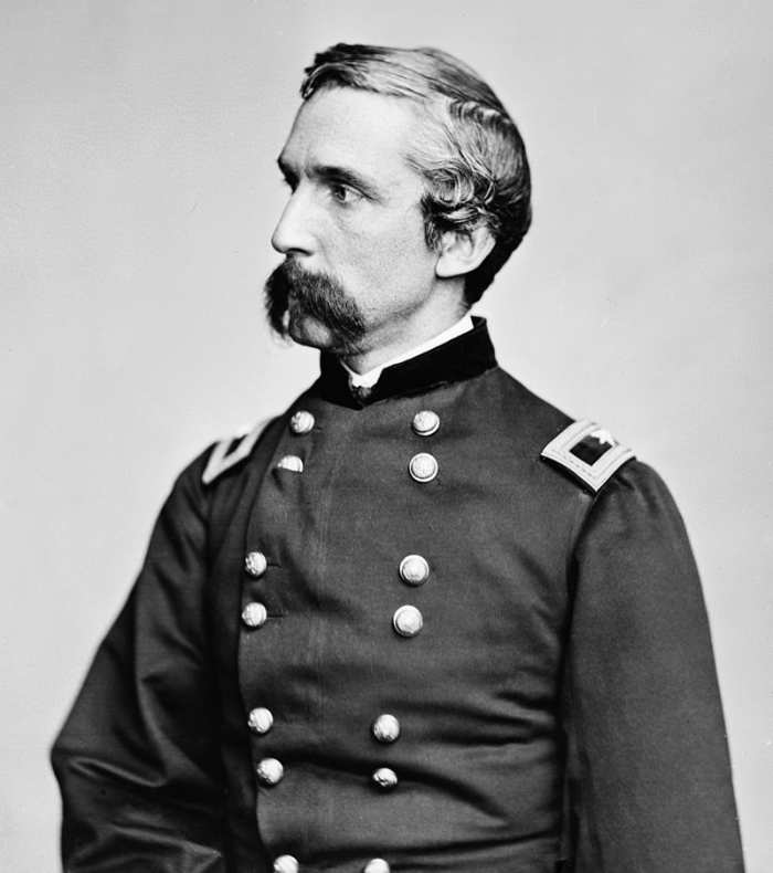 Colonel Joshua L. Chamberlain commander of the 20th Maine who save the day for the Union army at Gettysburg July 2,1863.