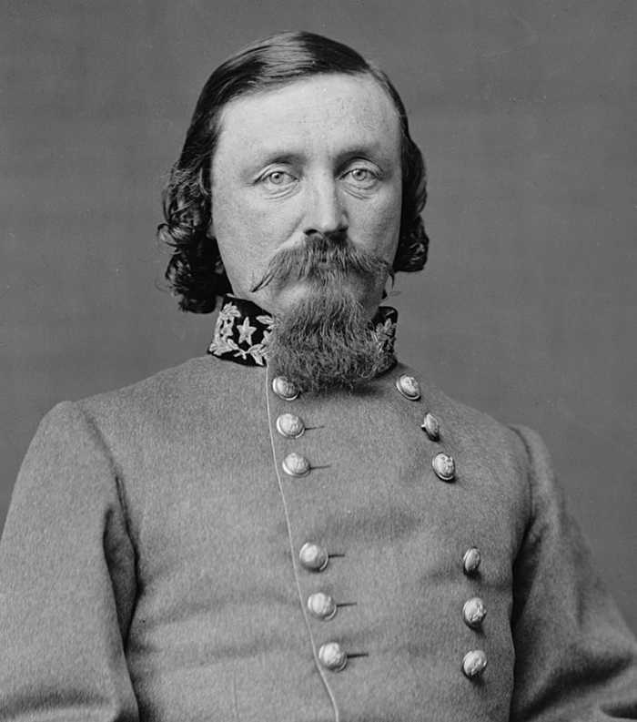 Confederate major general George Pickett who's division was almost wiped out on the last day of battle at Gettysburg. (January 16, 1825 – July 30, 1875) Abraham Lincoln's influence helped get him into West Point.