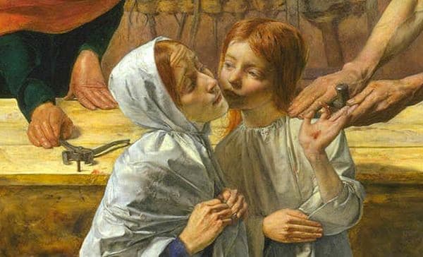 “Christ in the House of His Parents” John Everett Millais c. 1849