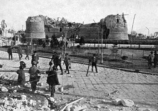 The aftermath of the 1915 Avezzano earthquake