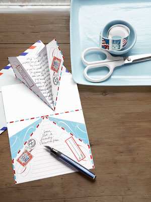 You can find the directions to make these Valentine's Day paper airplanes at Country Living. It's a fun way to send a special message this February 14th.